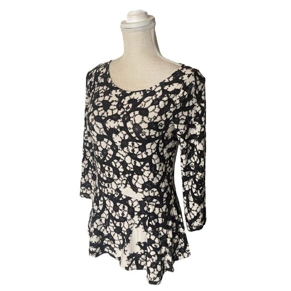 Anthropologie Leifsdottir Webbed Tales Boatneck Peplum Top - Picture 8 of 14